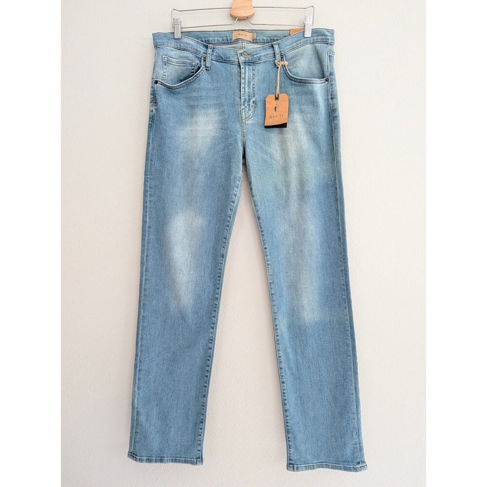 NWT Rye 51 Denim Silo Blue Jeans Crosby Wash 4-Way Stretch 38 Straight Leg